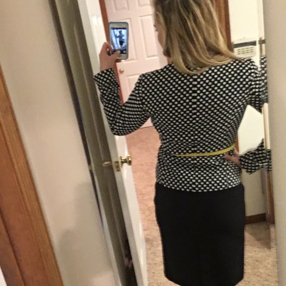 R & K Women’s Polka Dot Skirt Suit (Full Suit) - Picture 3 of 5